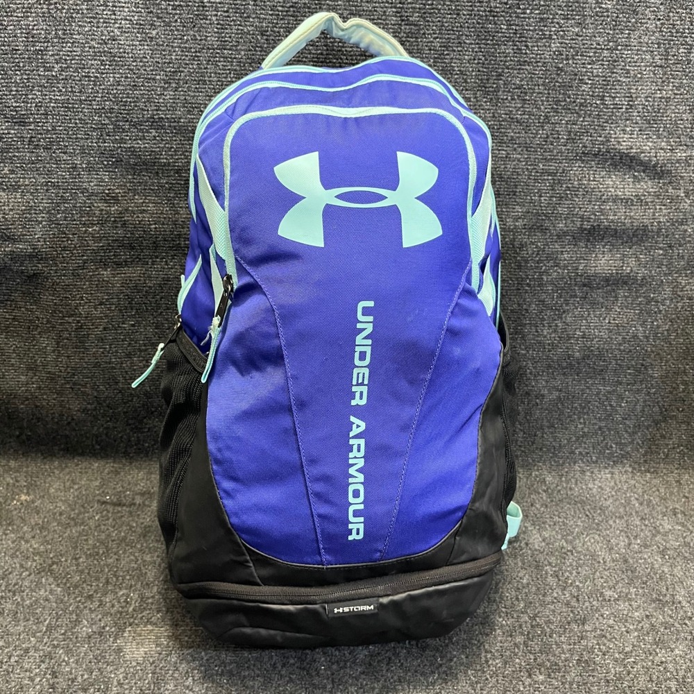 Under Armour 1294720 Blue Teal Hustle 3.0 Storm‎ 15" Laptop Tech School Backpack